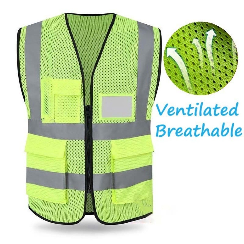 Running Visibility Gear - سترة عاكسة عالية الوضوح مع جيب،