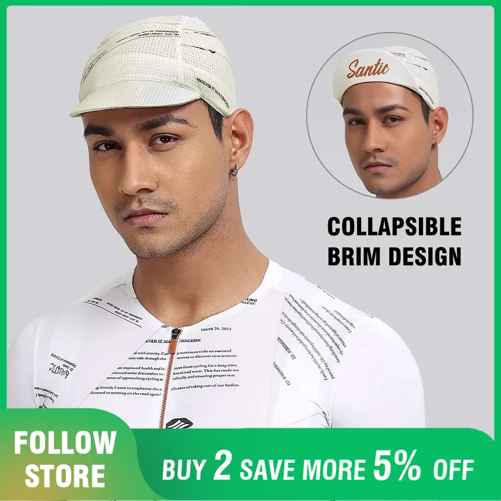 Running Gear Hat - Santic تنفس قبعة الدراجات تحت خوذة