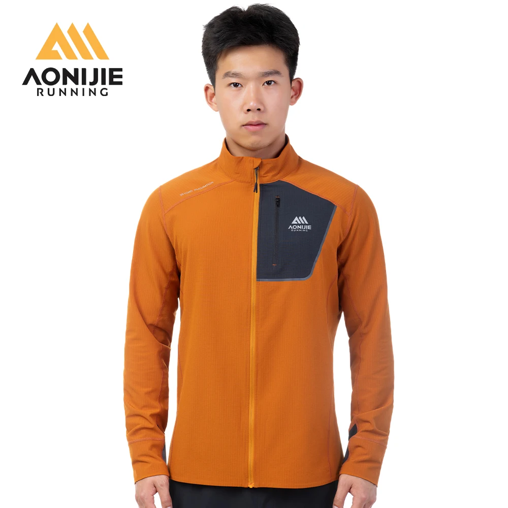 Running Gear Jacket - AONIJIE في الهواء الطلق الوقوف طوق