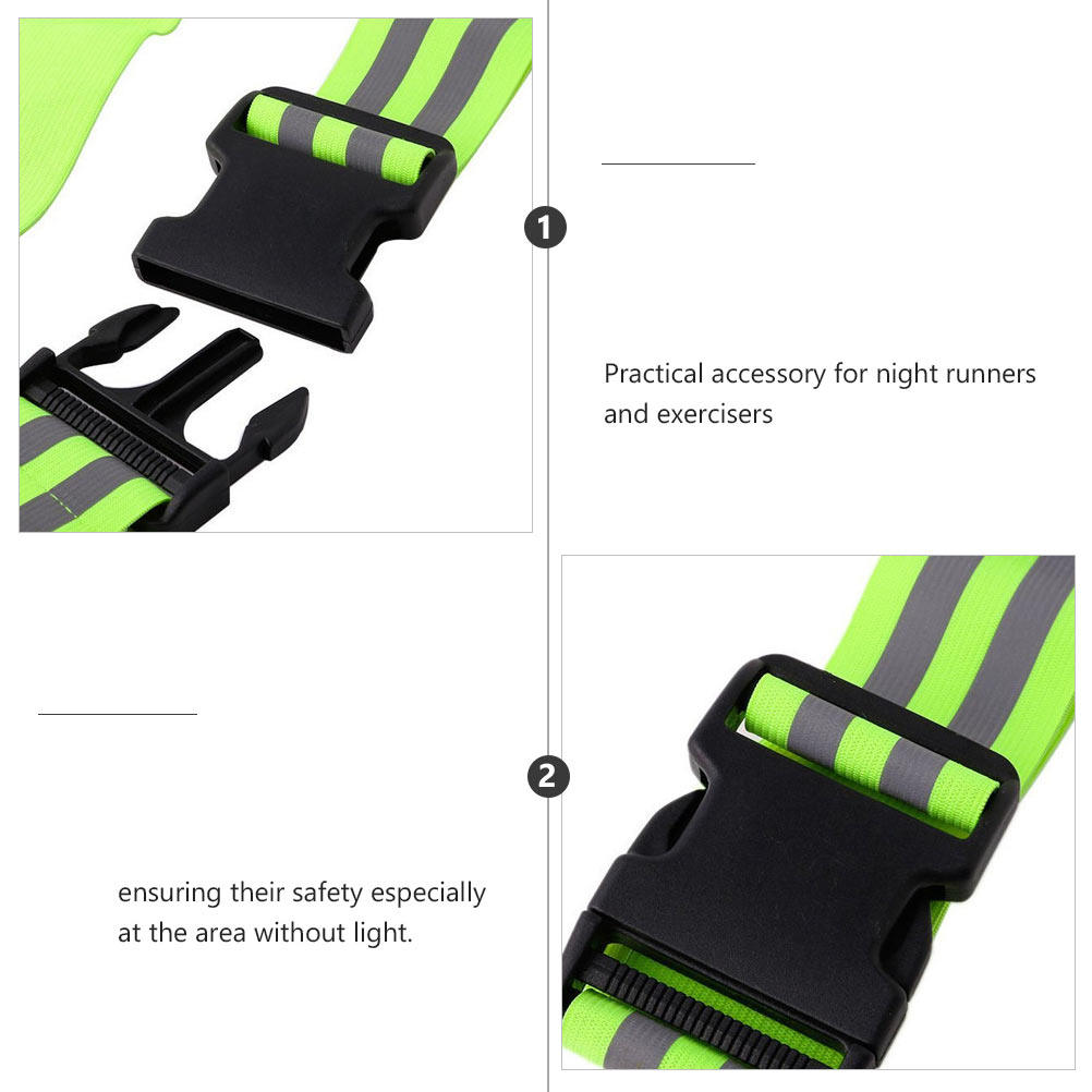 Running Visibility Gear - حزامان عاكسان عالي الوضوح قابلان للتعديل