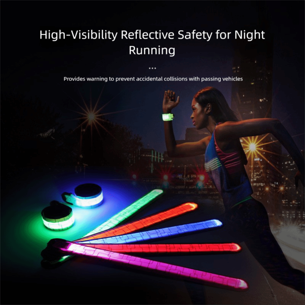Running Visibility Gear - بطارية نمط ليلة تشغيل شارة 5