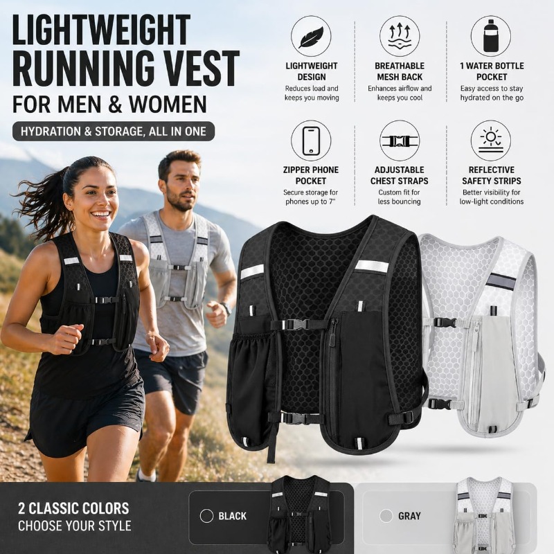 سترة عاكسة خفيفة الوزن للجري و - مراجعة Running Gear For Your Phone وسعره