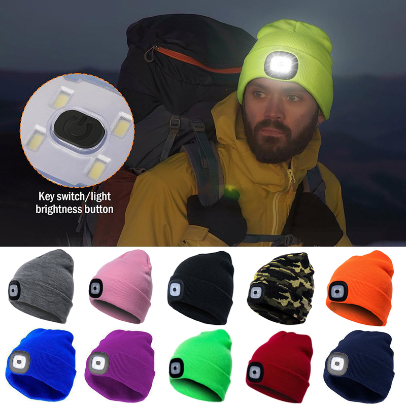 قبعة شتوية للرجال مع ضوء LED ق - مراجعة Running Gear Hat وسعره