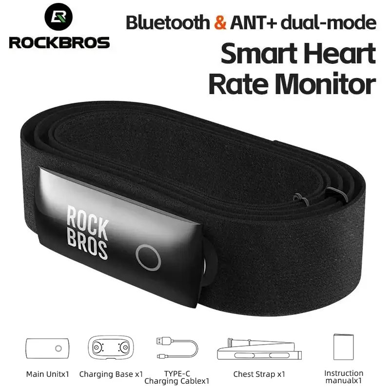 ROCKBROS ترقية مراقب معدل ضربا - مراجعة Heart Rate Strap Chest وسعره