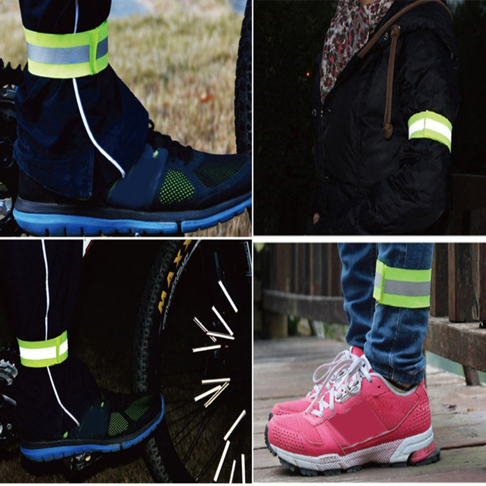 4 قطع من أساور المعصم العاكسة  - مراجعة Running Visibility Gear وسعره