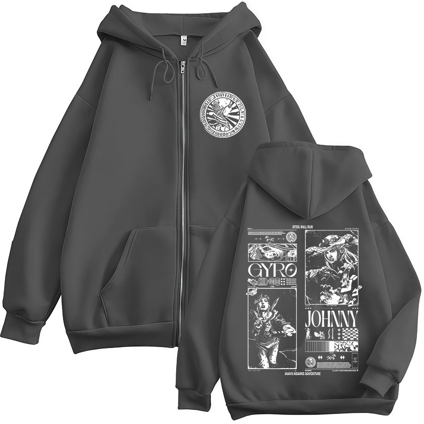 هوديز بسحاب بتصميم أنمي جوجو ب - مراجعة Running Gear Jacket وسعره