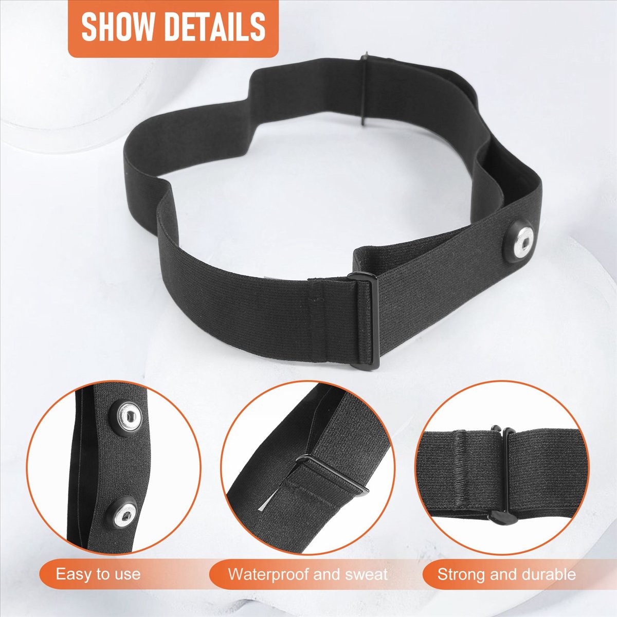 حزام حزام الصدر من ديسمبر لمرا - مراجعة Heart Rate Strap Chest وسعره