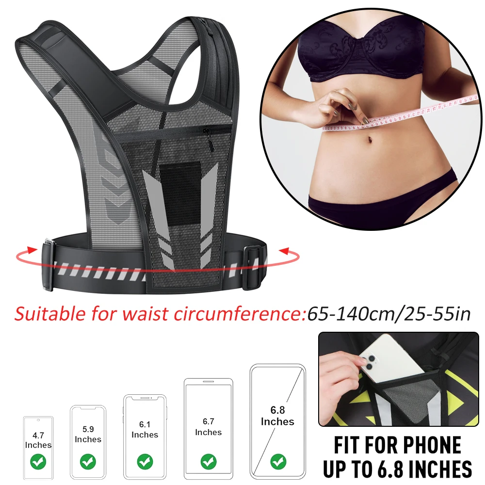 سترة جري عاكسة للضوء مع حامل ل - مراجعة Running Gear For Your Phone وسعره
