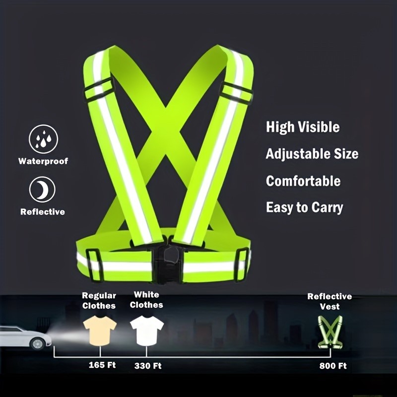 سترة أمان عاكسة عالية الوضوح ل - مراجعة Running Visibility Gear وسعره